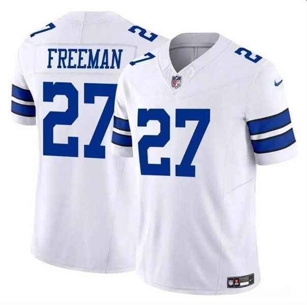 Youth Dallas Cowboys #27 Royce Freeman White 2023 F.U.S.E. Vapor Untouchable Limited Stitched Jersey Dzhi->youth nfl jersey->Youth Jersey